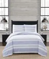 London Fog Stripe Flannel 2-pc. Comforter Set, Twin Xl In Multi