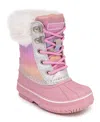London Fog Toddler Girls Lil Downing Court Cold Weather Boot In Pink Multi