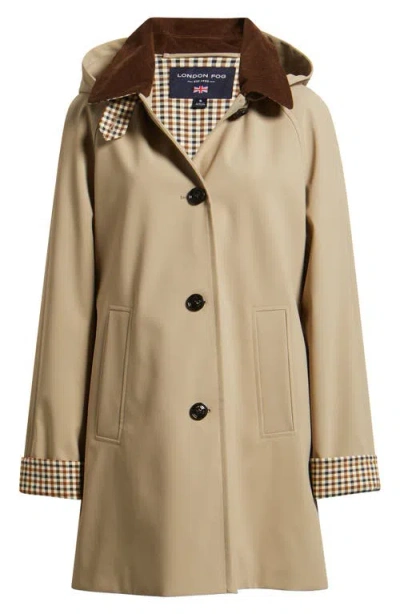 London Fog Topper Water Resistant Jacket In Brown