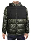 London Fog Tower Mens Puffer Colorblock Quilted Coat In Multi