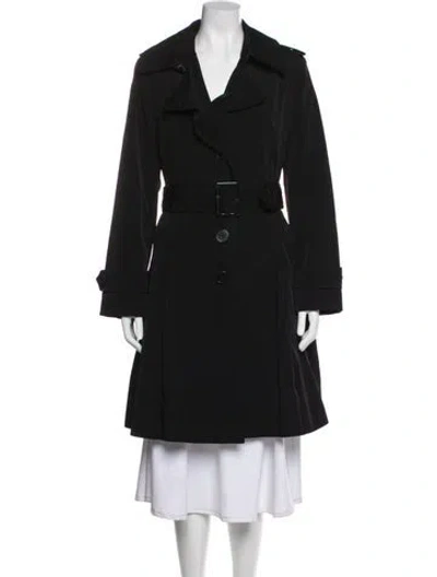 Pre-owned London Fog Trench Coat In Black