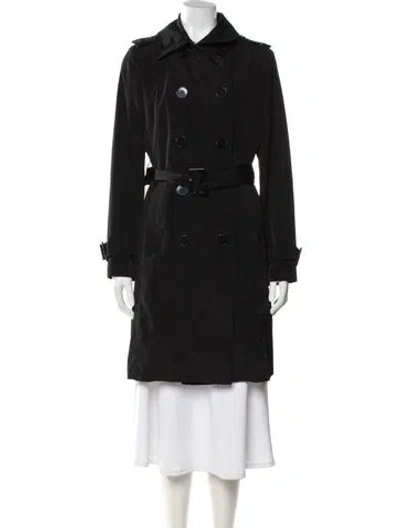 Pre-owned London Fog Trench Coat In Black