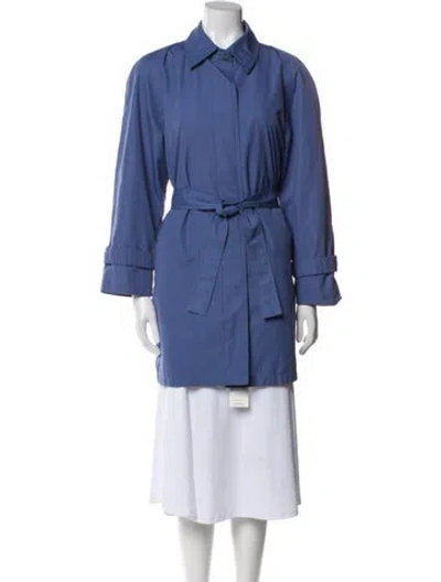 Pre-owned London Fog Trench Coat In Blue