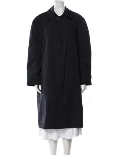 Pre-owned London Fog Trench Coat In Blue