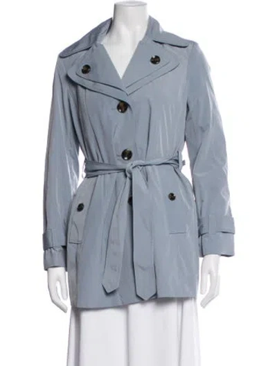 Pre-owned London Fog Trench Coat In Blue