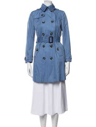 Pre-owned London Fog Trench Coat In Blue