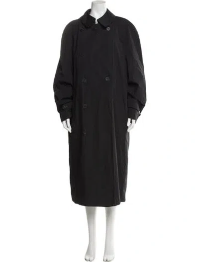 Pre-owned London Fog Trench Coat In Gray