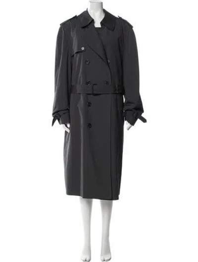 Pre-owned London Fog Trench Coat In Gray