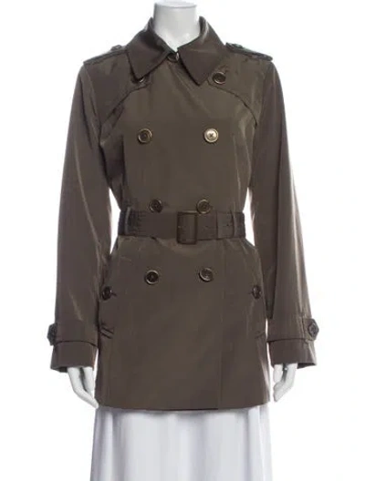 Pre-owned London Fog Trench Coat In Gray