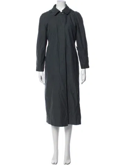 Pre-owned London Fog Trench Coat In Grey