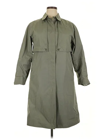 Pre-owned London Fog Trenchcoat In Green