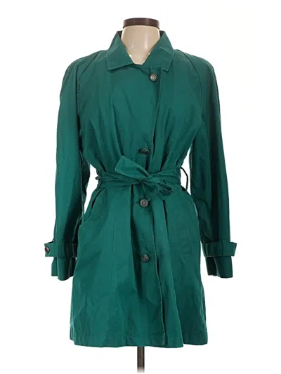 Pre-owned London Fog Trenchcoat In Green