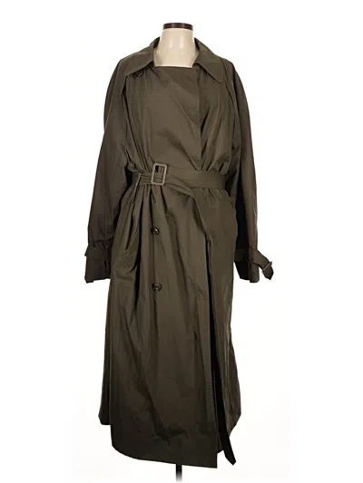 Pre-owned London Fog Trenchcoat In Green