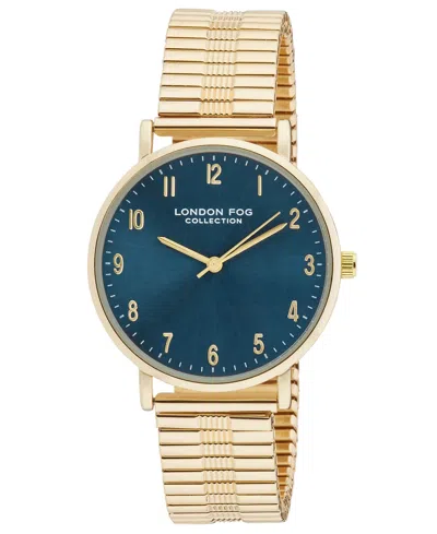 London Fog Unisex Baldwin Gold Link Alloy Watch, 37mm