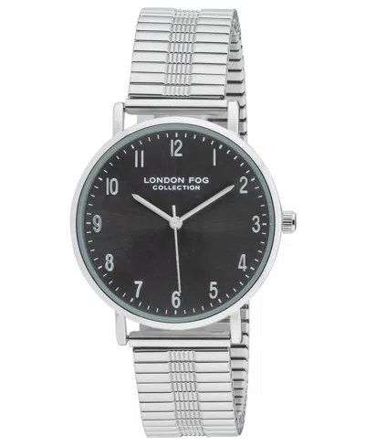 London Fog Unisex Baldwin Silver Link Alloy Watch, 37mm