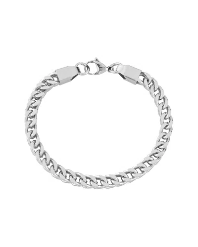 London Fog Unisex Cuban Link Bracelet In Metallic