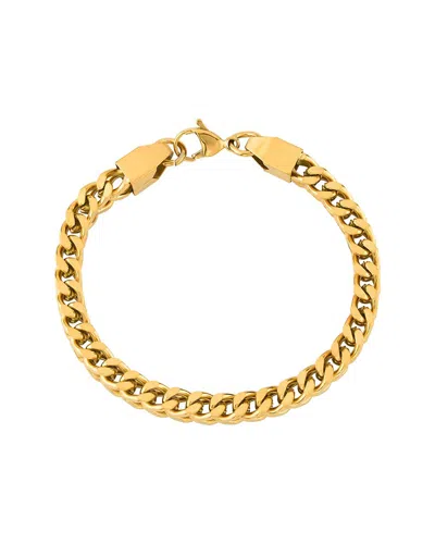 London Fog Unisex Cuban Link Bracelet In Gold