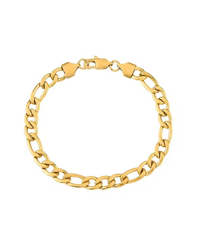 London Fog Unisex Figaro Link Bracelet In Gold