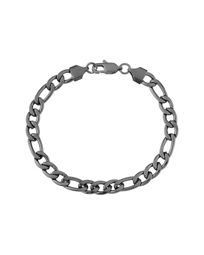 London Fog Unisex Figaro Link Bracelet In Metallic