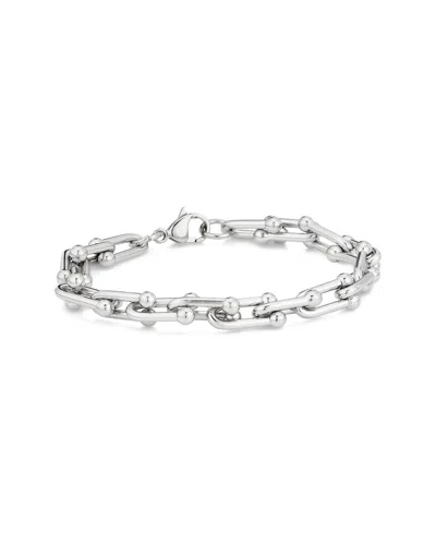 London Fog Unisex Horse Bit Bracelet In Metallic
