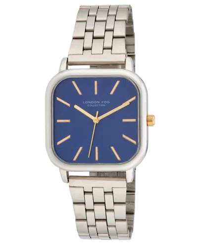 London Fog Unisex Orchard Silver Link Alloy Watch, 35mm