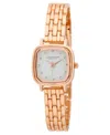London Fog Unisex Whitehall Rose Gold Link Alloy Watch, 25mm In Rose Gold