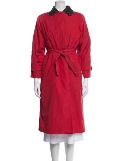 Pre-owned London Fog Vintage Trench Coat In Red