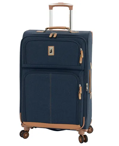 London Fog Wallington 25" Expandable Spinner In Denim