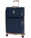 London Fog Wallington 29" Expandable Spinner In Denim