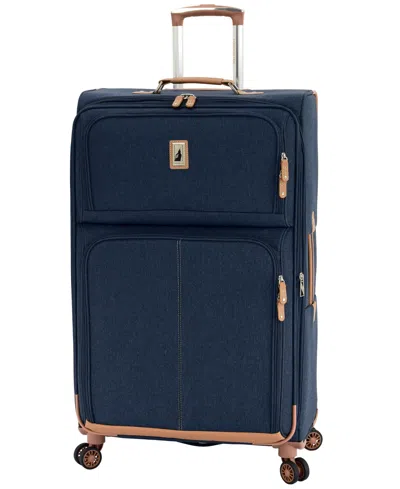 London Fog Wallington 29" Expandable Spinner In Blue