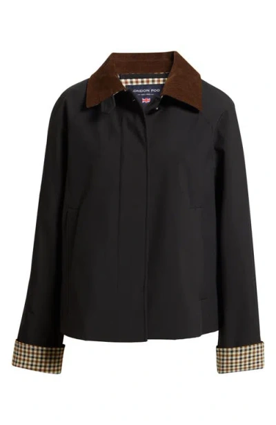 London Fog Water Resistant Jacket In Gray