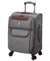 London Fog Westminster 20" Expandable Carry-on Spinner In Gray