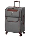 London Fog Westminster 20" Expandable Carry-on Spinner In Gray