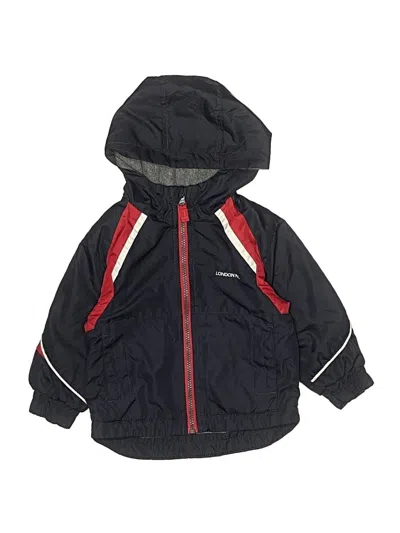 Pre-owned London Fog Kids' Windbreaker Jacket In Black