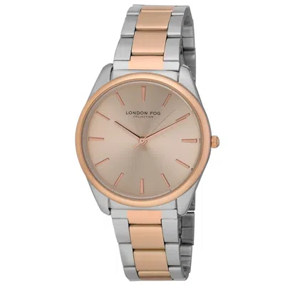 Pre-owned London Fog Women's Covent 36mm Bracelet Watch (lf014) In Rose Gold