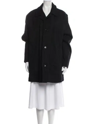 Pre-owned London Fog Wool Coat In Black