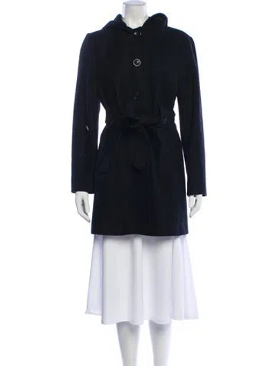 Pre-owned London Fog Wool Peacoat In Blue