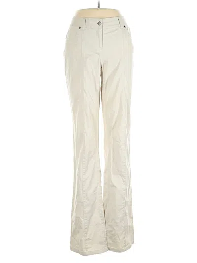 Pre-owned London Jean Casual Pants In White