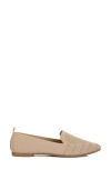 London Rag Abedi Rhinestone Embellished Pull Tab Loafers In Beige
