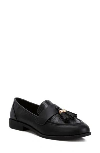 London Rag Alibi Tassel Loafer In Animal Print