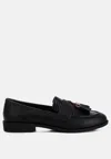 London Rag Alibi Tassels Detail Loafers In Black