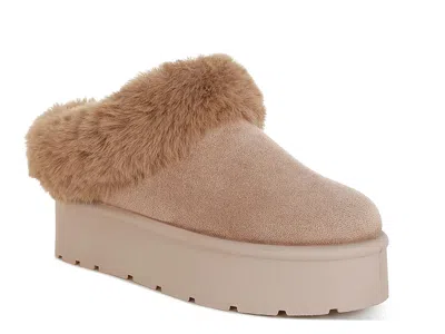 London Rag Aniso Platform Bootie In Brown