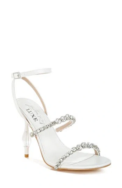 London Rag Aragon Crystal Embellished Ankle Strap Sandal