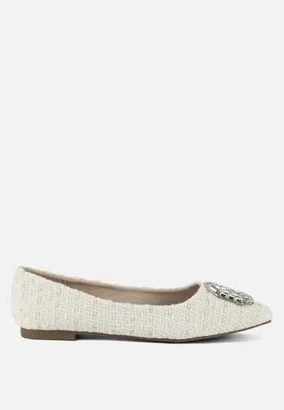 London Rag Aria Flat In White