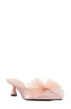 London Rag Asma Bow Embellished Kitten Heel Mule In Pink