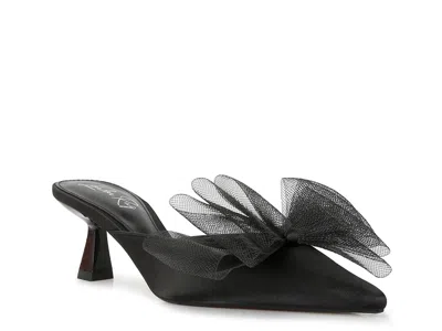 London Rag Asma Mule In Black