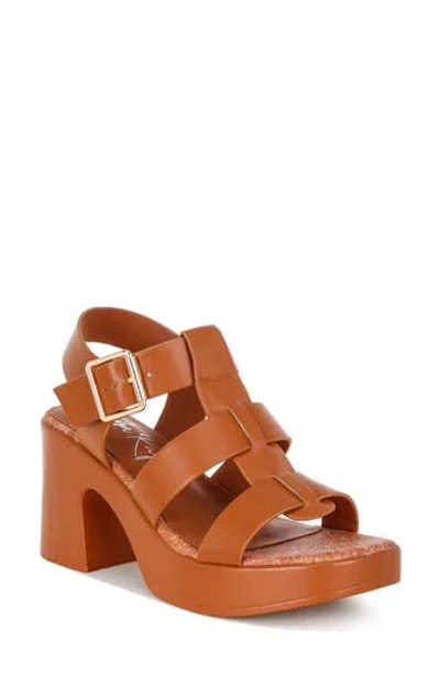 London Rag Avalon Platform Fisherman Sandal In Brown