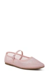 London Rag Averona Mesh Mary Jane Flats In Pink