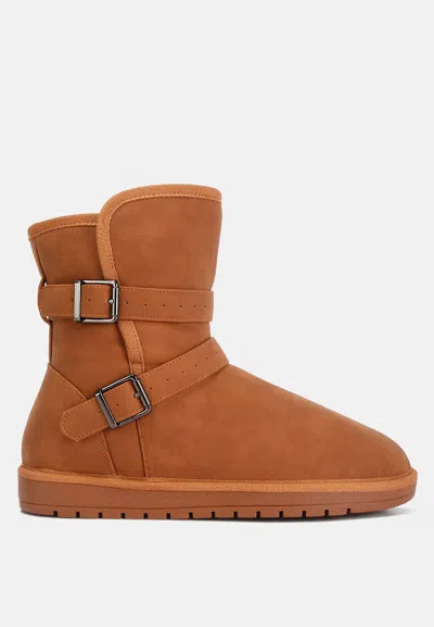 London Rag Basil Buckle Strap Detail Boots