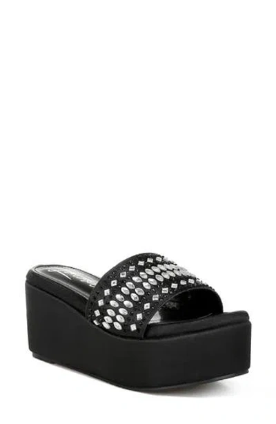 London Rag Batanga Platform Wedge Sandal In Black